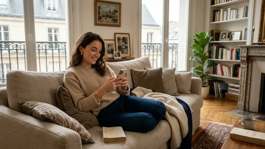 Expérience de partage de photos privée et sécurisée dans Menta Social