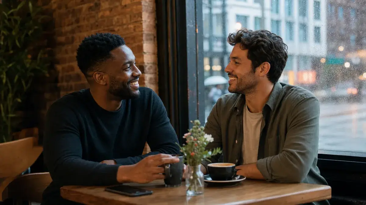 Real Connections Couple on a romantic date free from superficiality